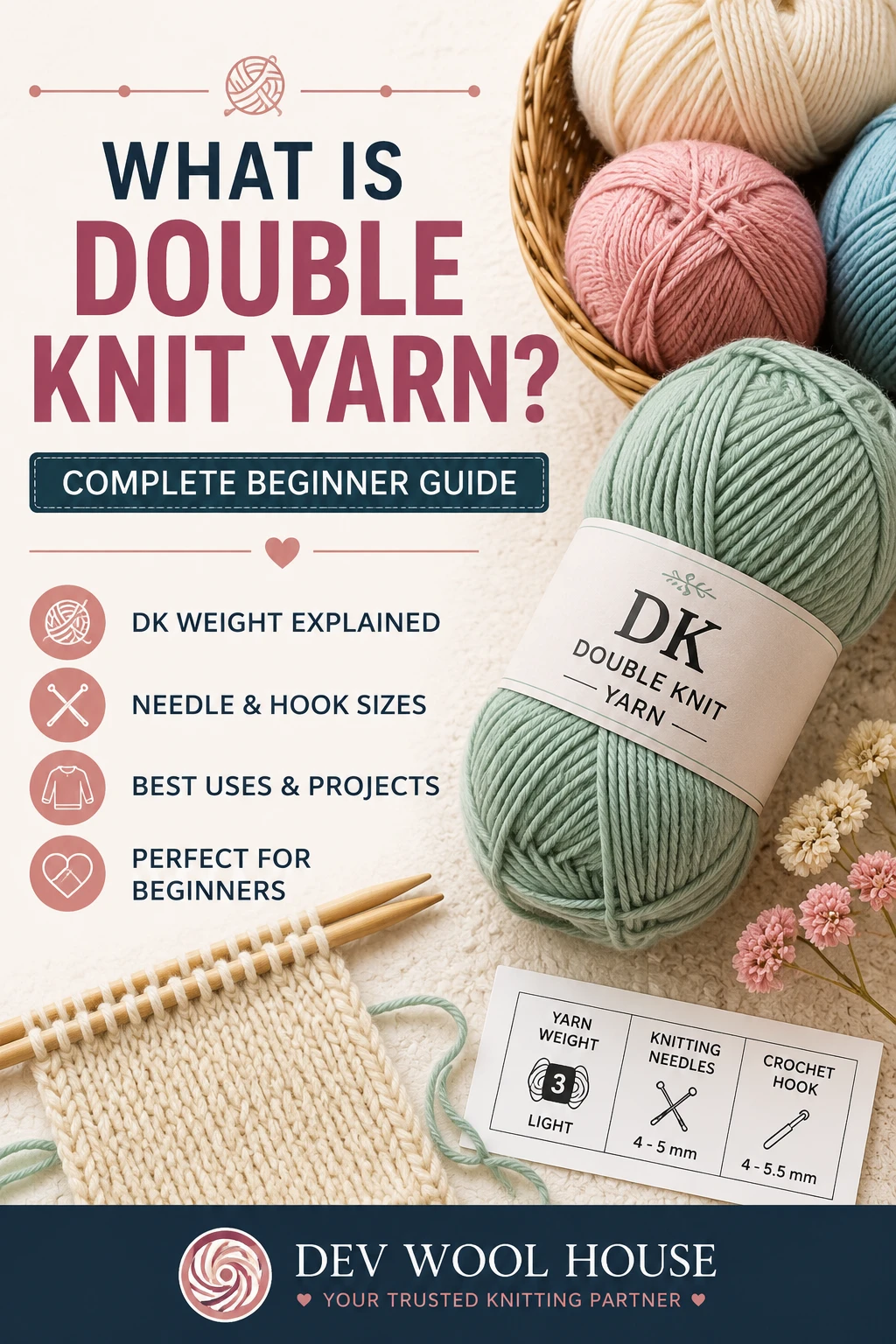 What Is Double Knit Yarn? Complete Beginner Guide